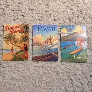 Hawai'i postcards x3